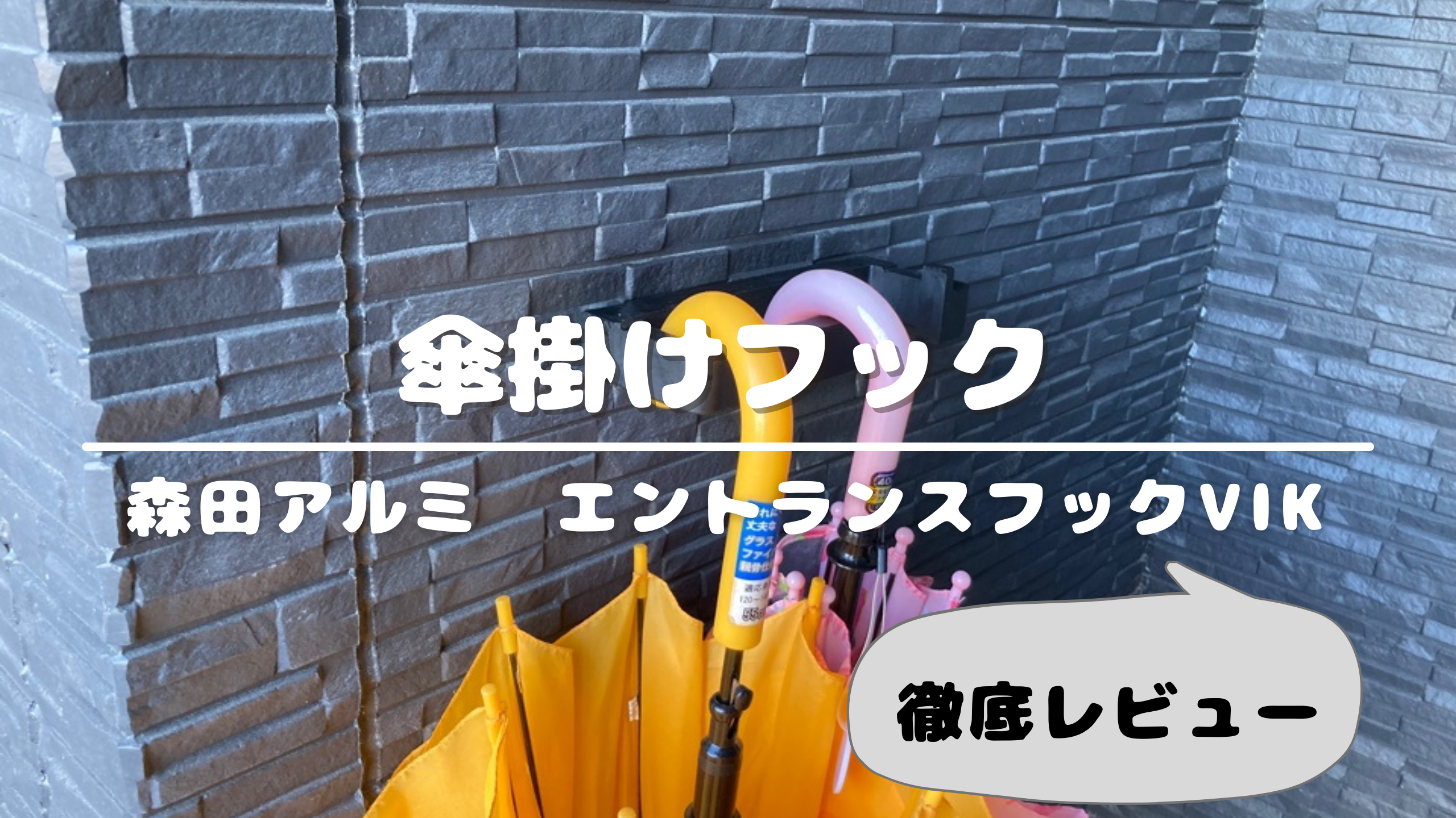 森田アルミ工業 エントランス フック ViK (ヴィク) 傘立て 傘かけ 最大荷重10kg 玄関 マルチ フック ブラック 洗剤 